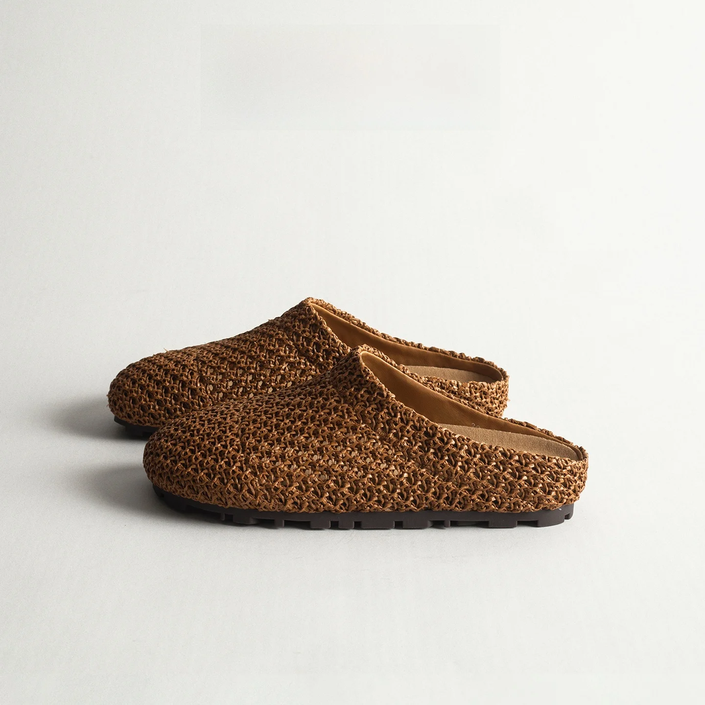 

Retro Hollow Woven Toe Women's Summer Outdoor Breathable Fashion Slip-On Lazy Soft Bottom Sandals Glue Adhesive Shoes