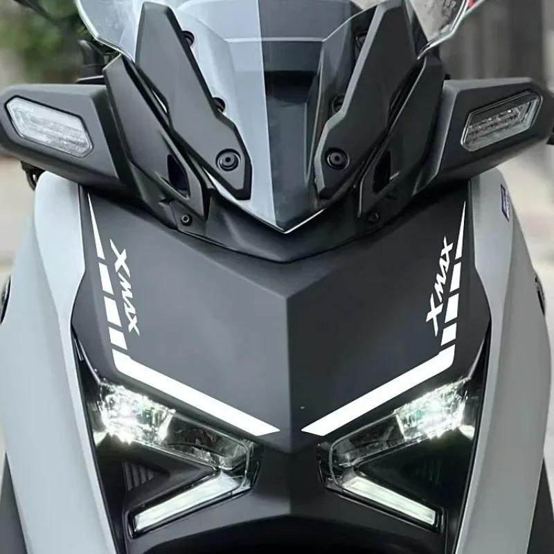 

2pcs Motorcycle Forehead Reflective Decal for YAMAHA XMAX X-MAX 300 2023 Special Lamp Eyebrow Sticker Modification Accessories