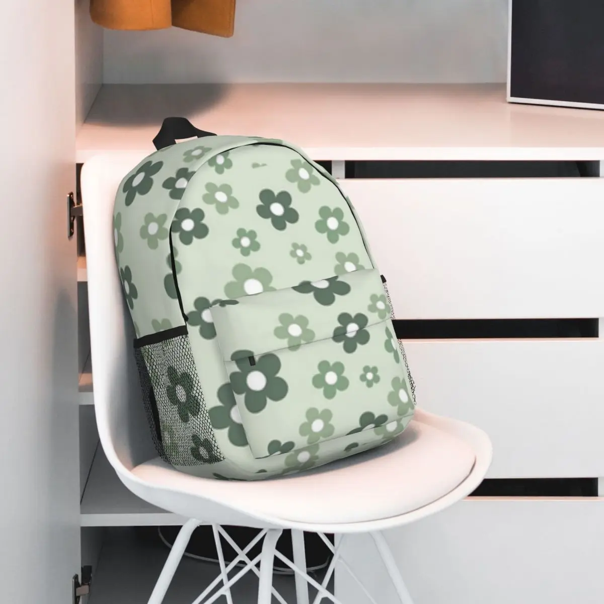 Sac à dos léger imprimé à la mode, sac d'école à motif, 15 pouces, nouveau