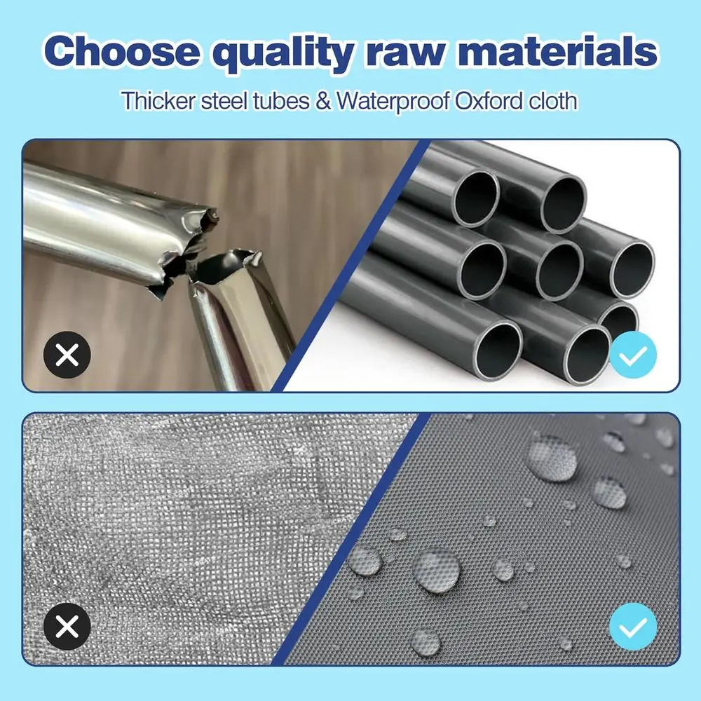 روضة أطفال متينة للاستخدام الداخلي والخارجي، ساحة لعب كبيرة مع شبكة ناعمة، رمادي #5