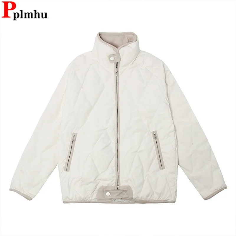 Down Cotton Cotton Padded Lined Coats Tops Winter Snow Wear Warm Zip Loose Jackets Abrigos Korea Women Casual Chaqueta Casaco