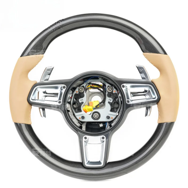 Suitable for Porsche 911 997 carbon fiber car modification steering wheel assembly