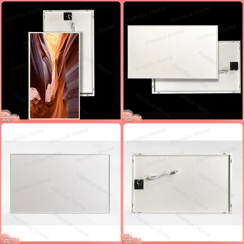 Far Infrared Heating Panel for Room Space Heater Wall Mounted Energy Efficient Silent Heater with Picture Frame