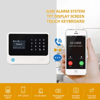 APP Control Wired Anti Burglar Alarm GS-G90B Pet lmmune PIR Detector Home DIY Kit Plus WIFI GSM Alarm System Security APP Control Wired Anti Burglar Alarm GS-G90B Pet lmmune PIR Detector Home DIY Kit Plus WIFI GSM Alarm System Security