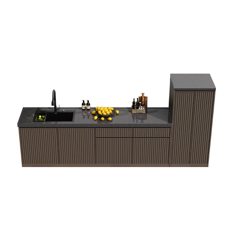 courtyard marble countertop, operation table, garden villa water bar, integrated honeycomb aluminum storage cabinet, vegetable