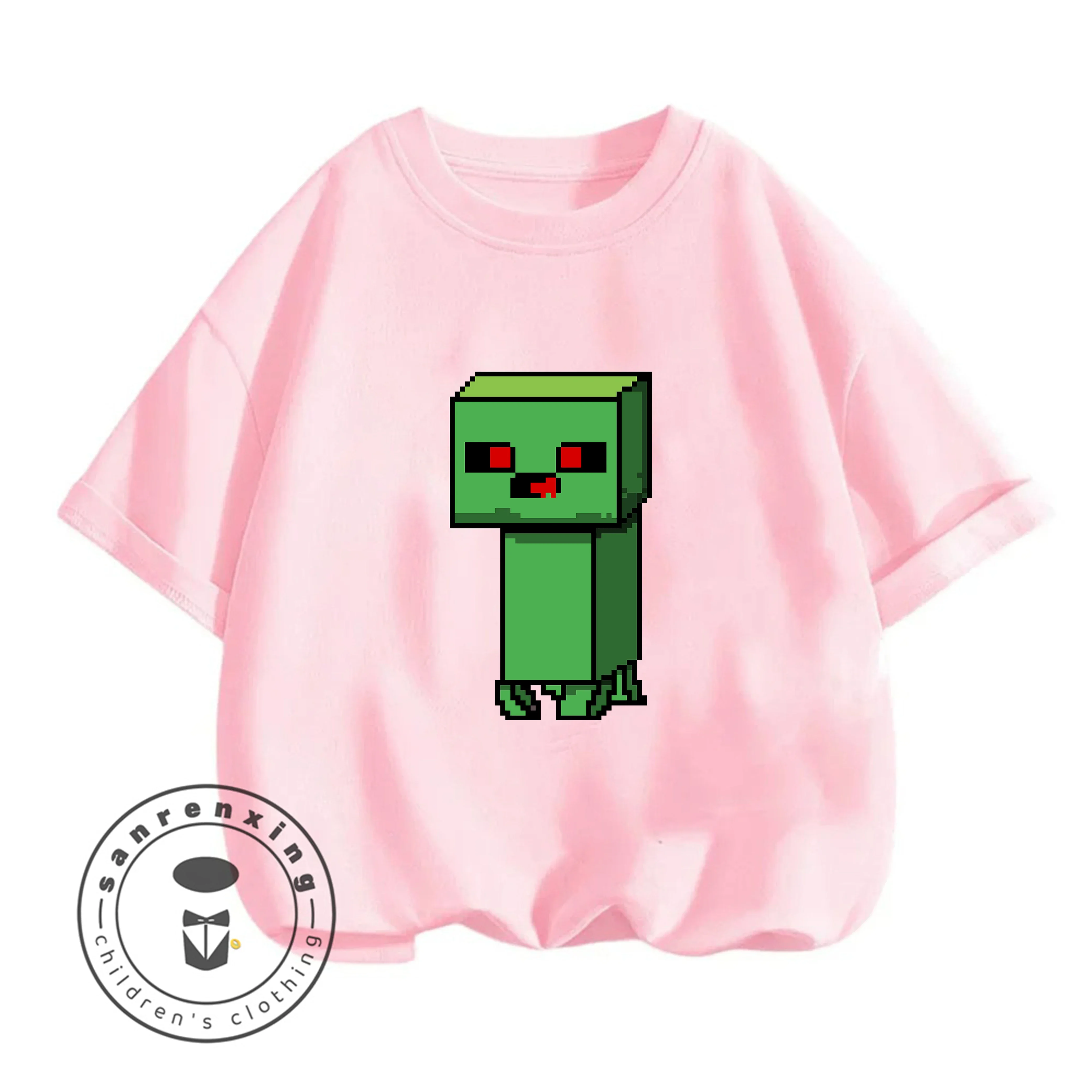 Nueva Camiseta de Manga Corta 3D de Minecraft para Niños, Diseño de Dibujos Animados 2026, Informal para Adolescentes, Niños y Niñas, Gran Venta de Verano