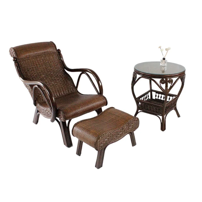 True rattan lounge chair, balcony lunch break, adult beach chair, home leisure, rattan sofa