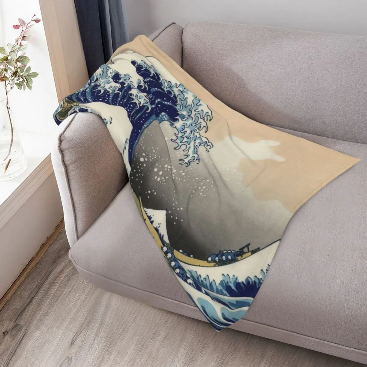 Great Wave-deken Extra grote werp Zachtste zware beddekens