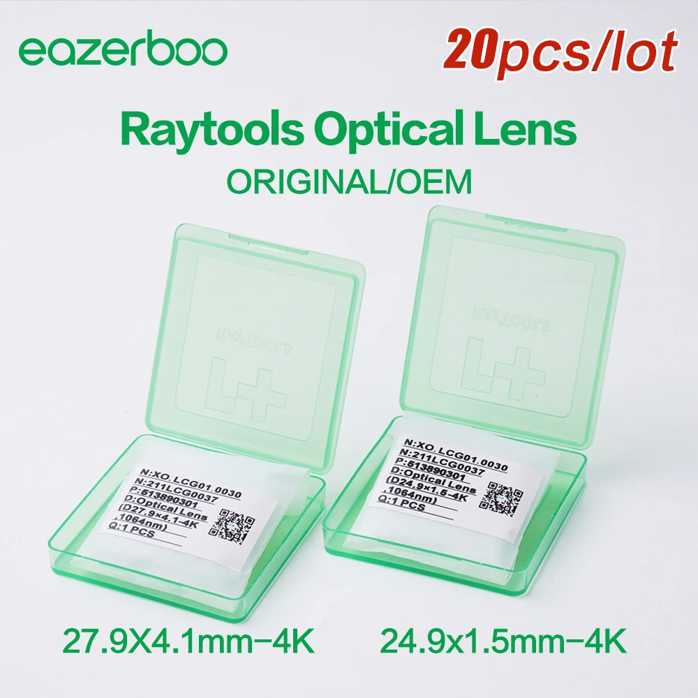 Raytools Original/OEM Laser Protective Lens 27.9x4.1mm 4kw 18x2 24.9x1.5 30x5 37x7 15KW 20KW 30KW For Laser Cutting Head Lens