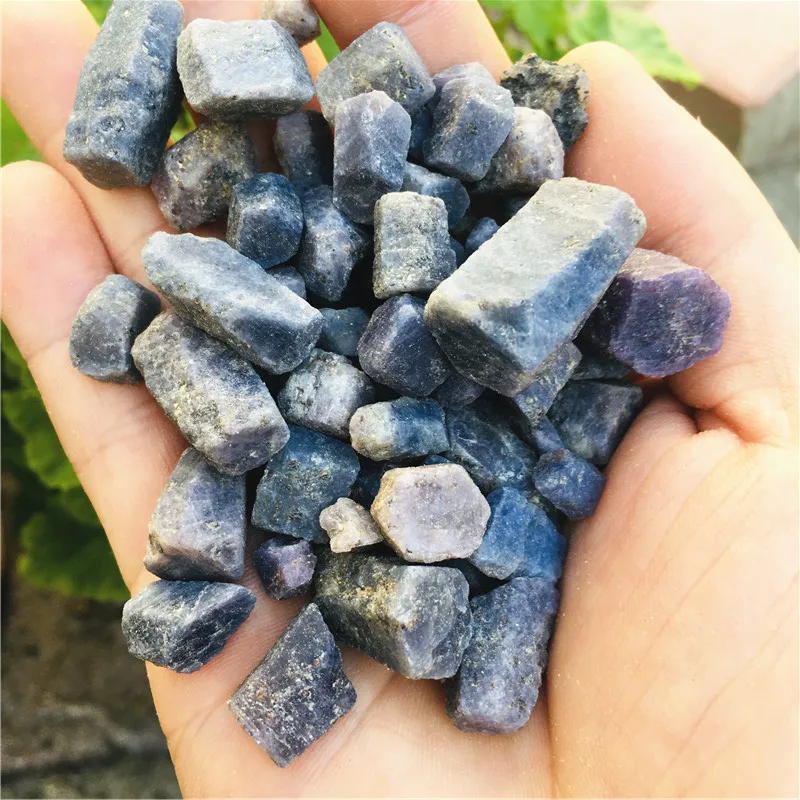 1000g  Rare natural stones and minerals blue corundum rough Sapphire raw gemstone specimen