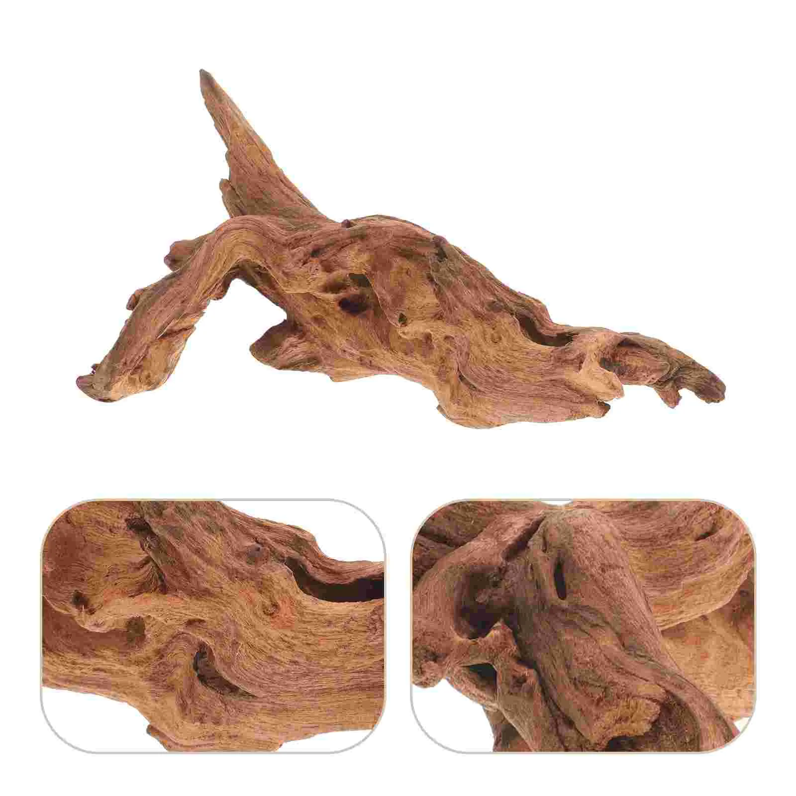 

Aquarium Sunken Wood Pool Canister Fish Bowl Tank Log Natural Dead-wood Decor Craft Rhododendron Root