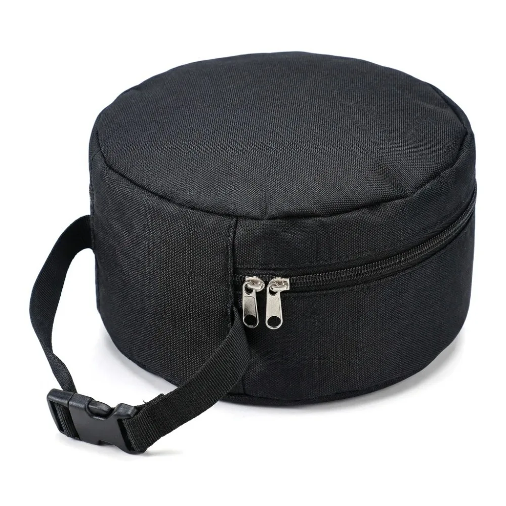 600D Oxford Cloth Travel Neck Pillow Bag Quick Release Clasp Cylindrical Carrying Case Multi-functional Durable