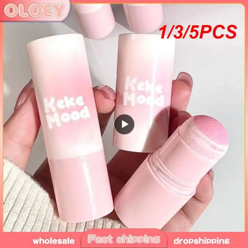 1/3/5PCS Whitening Effect Blush Stick Full Of Color Blush Delicate Blush Monochrome Natural Luster Beauty And Health