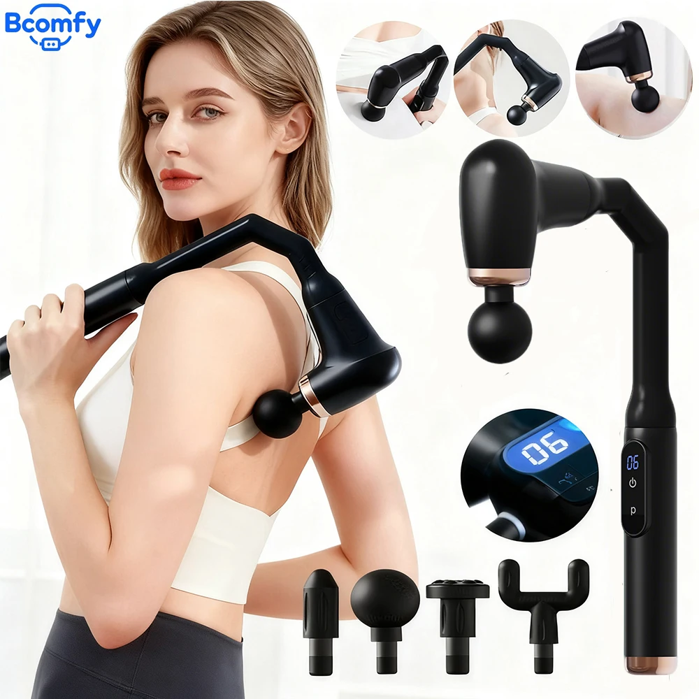 

Portable Fascia Gun Electric Massager Massage Hammer Back Waist Neck Shoulder Massager Adjustable Speed Whole Body Massage Gun