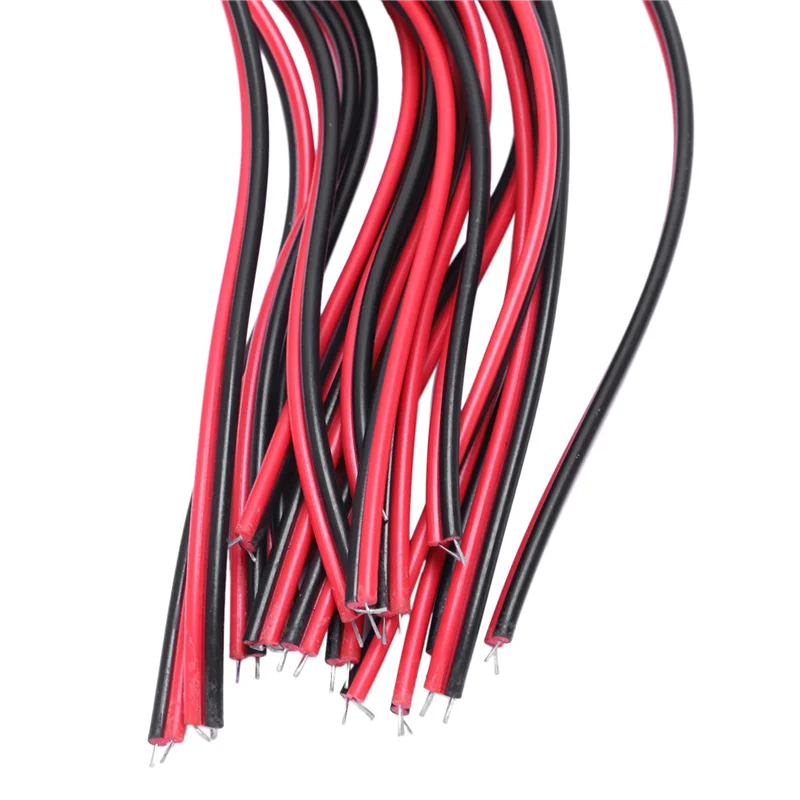 ABVO-200 Pcs 5.5 X 2.1Mm Male DC Power Jack Plug CCTV Camera Power Connection Line