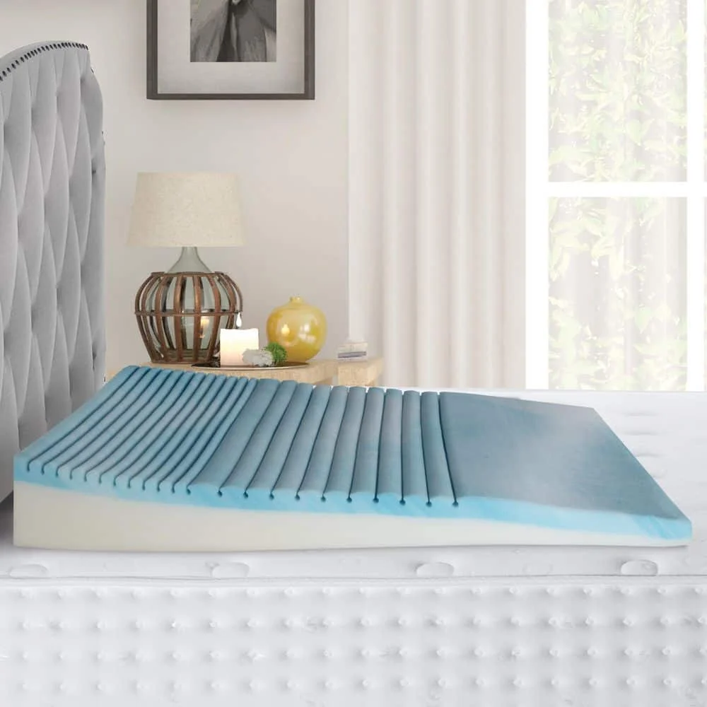 US  Cooling Gel Memory Foam Body Wedge Pillow