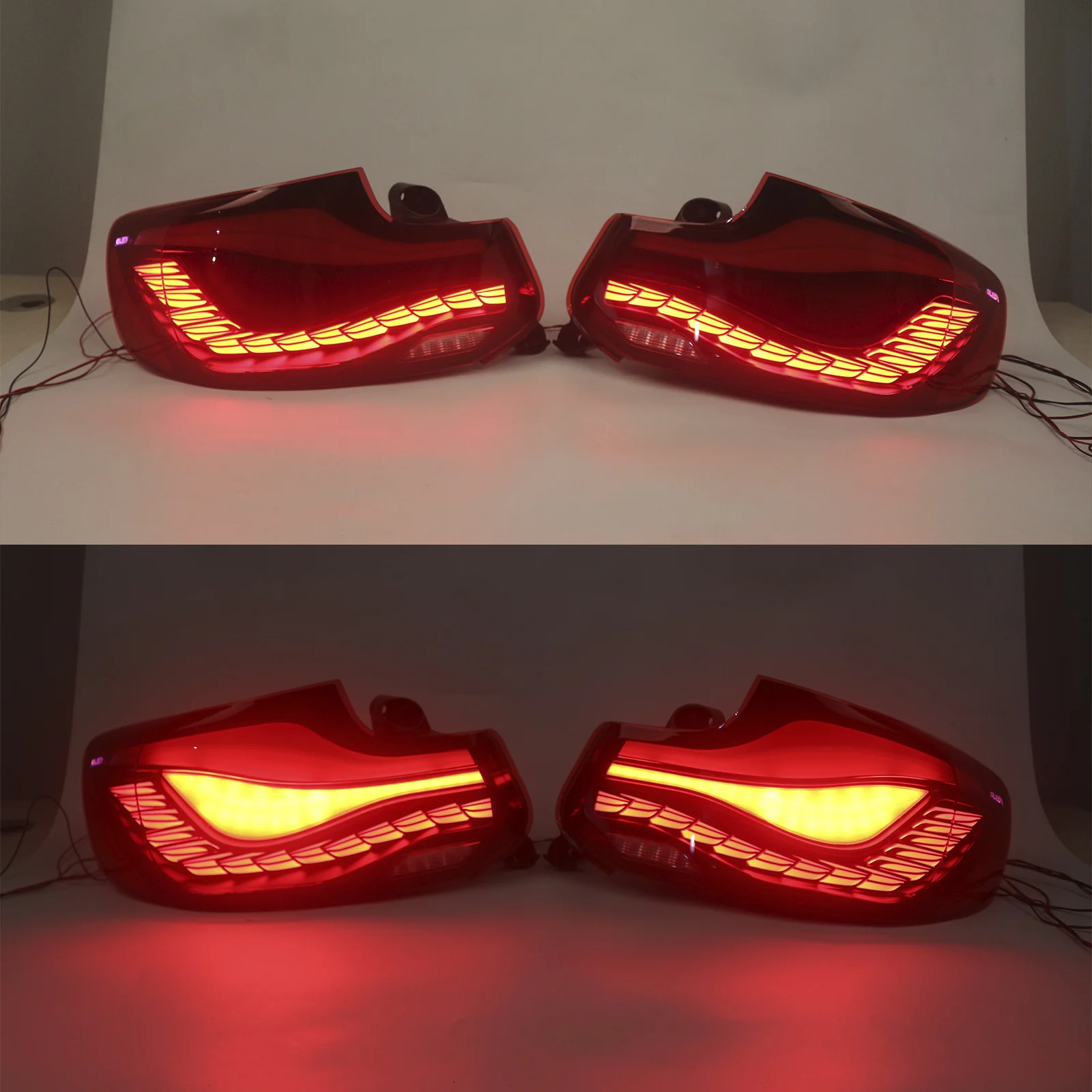 L & R الأحمر LED أضواء خلفية مجموعة مصابيح خلفية لسيارات BMW 2 Series F22 F23 F87 2014 2015 2016 2017 2018 2019 2020