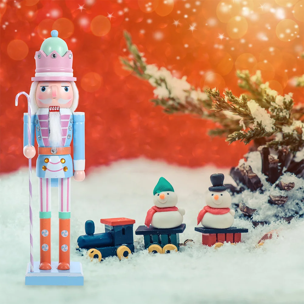 

Classic Christmas Nutcracker Soldier Wooden Ornament Superior Finish Distinct Design Longevity Festive Decorations Home