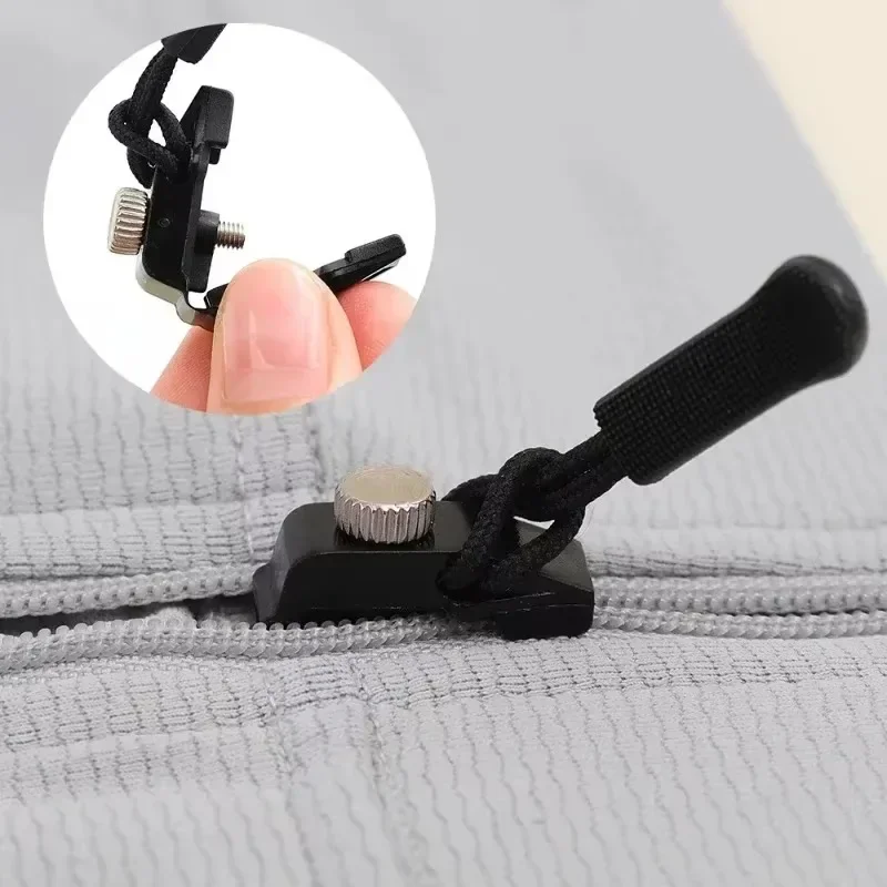 Zipper Repair Kit Universal Quick Instant Detachable Zipper Head Replacement Zipper Slider Pull for Jacket Bags Coat Free Sewing