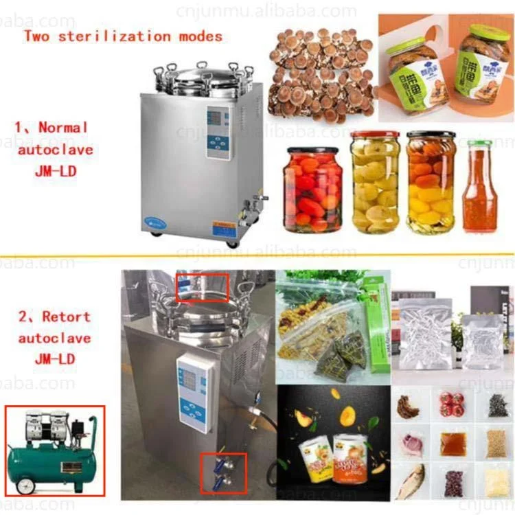 35L 50L 75L 100L 120L 150L Commercial Food Mushroom Substrate Autoclave Sterilizer