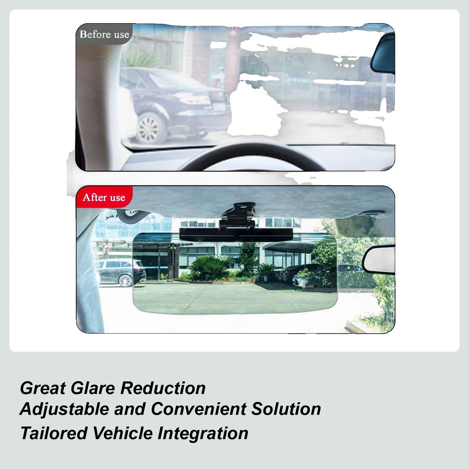 

Удлинитель солнцезащитного козырька для автомобиля Удлинитель козырька для автомобиля Поляризованный козырек для окна для водителя Безопасное вождение Автомобильный грузовик