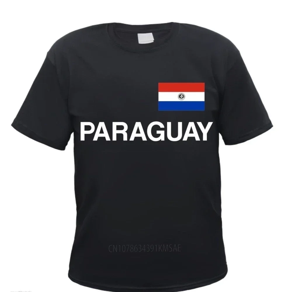 Paraguay T-Shirt With Flag Print Tshirt South America Asuncion T Shirt Men Short Sleeve Tees Tops Streetwear