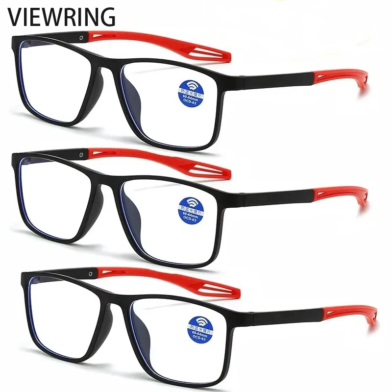 3 Pack New Fashionable Reading Glasses for Middle-Aged and Elderly People, Ultra Light, anti Blue Light, Presbyopia Glasses