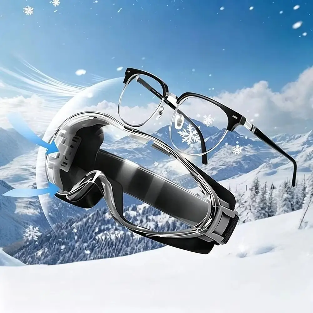 Anti Scratch Safety Glasses Lightweight Silicone Frame Anti Fog Goggles Splash Proof Clear Lens Protective Eyewear Work Safety