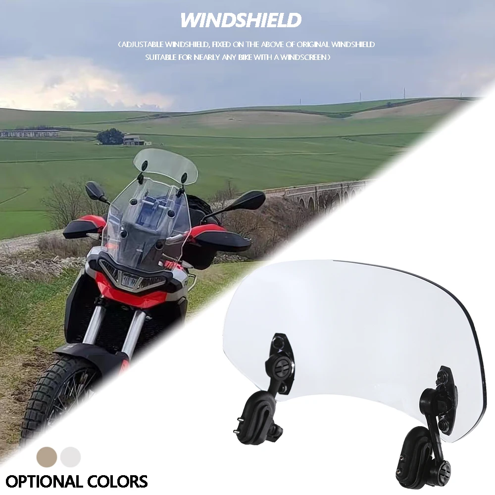 

Motorcycle Windshield Extension Spoiler Windscreen Air Deflector For Aprilia TUAREG 660 tuareg 660 2022