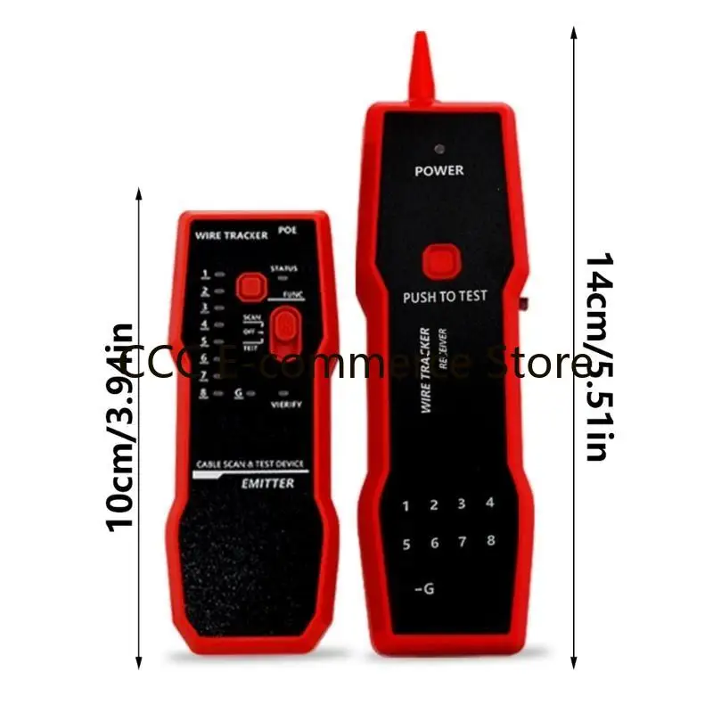 Multifunctionele netwerktester Ethernet LAN Networking Wire Trackers Netwerkkabel Scanning Power Cable Scanning POE R58A
