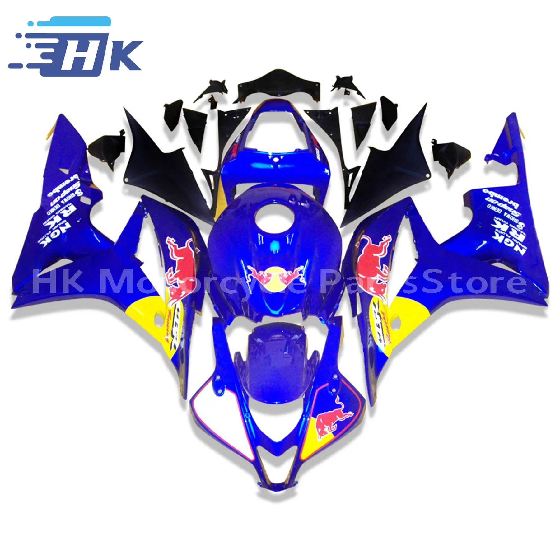 

Для CBR600RR F5 2003 2004, полный комплект кузова Honda cbr 600rr f5 03, красный, черный обтекатель мотоцикла, обтекатели кузова CBR 600 RR 03 04Att