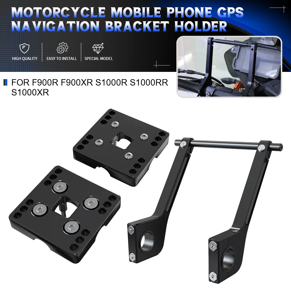 

For BMW F900R F900XR S1000R S1000RR S1000XR Motorcycle Accessories Stand Holder Phone Mobile Phone GPS Plate Bracket 2024