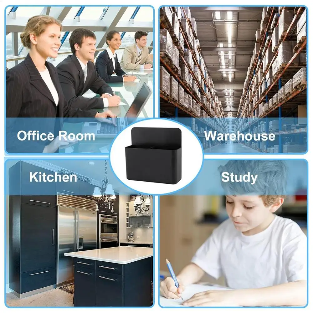 Heiße Neue Magnetische Stift Halter Löschen Marker Lagerung Box Bleistift Organizer Tasse Locker Organisatoren Für Home Office Kühlschrank Kühlschrank – Detail 4