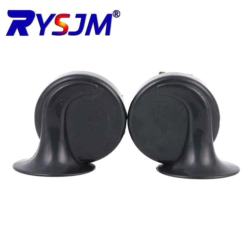 2Pcs Car Horn 12V Electric Snail Horn Raging Sound Air Horn Waterproof Automotive Loudspeaker for Car Motorcycle Trucks