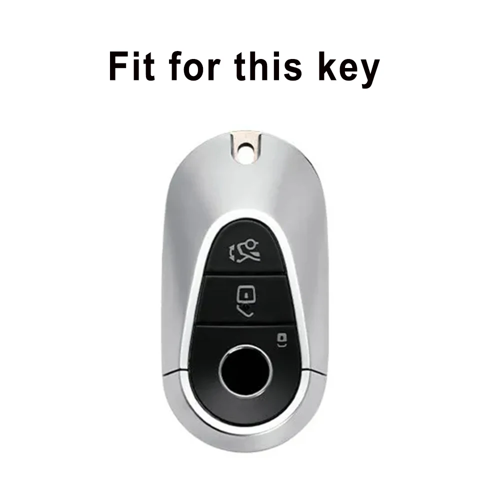 Auto Shell Fob Bag TPU Leather Car Key Case Cover for Mercedes Benz W223 W206 S350L S400L S450L S500L C260l C200l Glc300l E300l