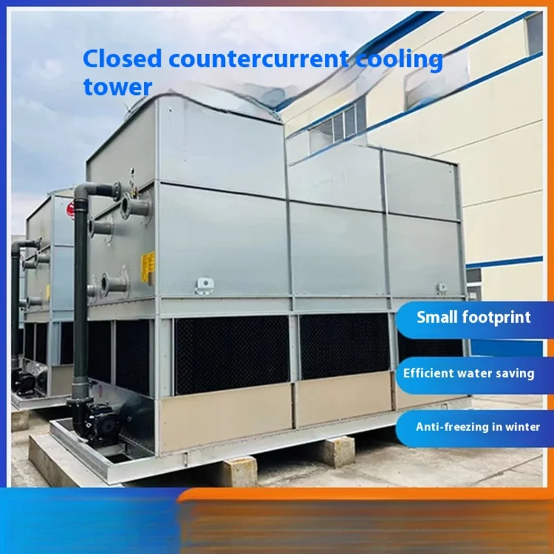 Torre di raffreddamento all'ingrosso Spot Torre di raffreddamento chiusa Flusso inverso Risparmio idrico, risparmio energetico, flusso incrociato a basso rumore