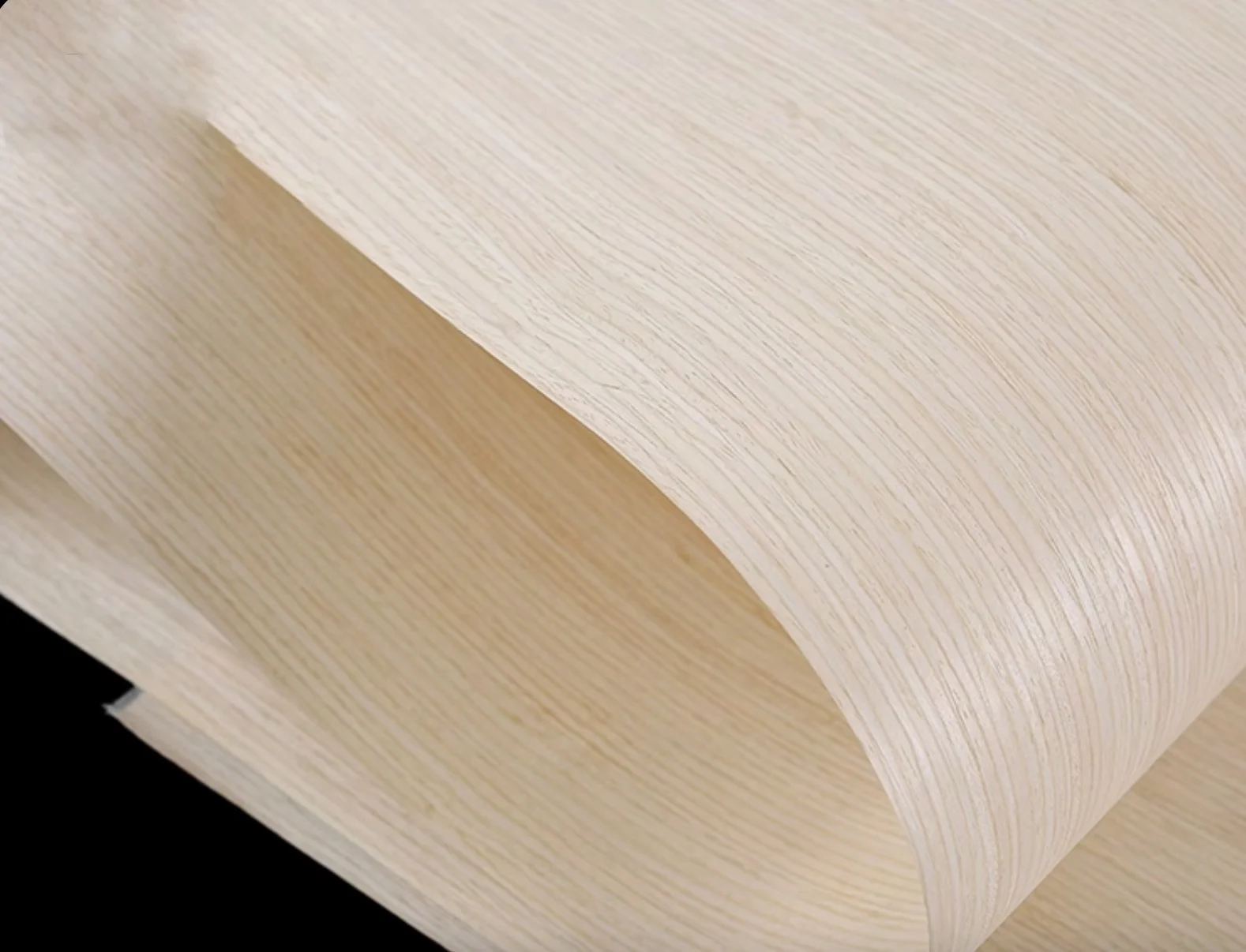Technology Reconstituted White oak straight grain Decorative Panel Wood Veneer (backing non-woven fabric)2.5x0.58metersx0.25mm