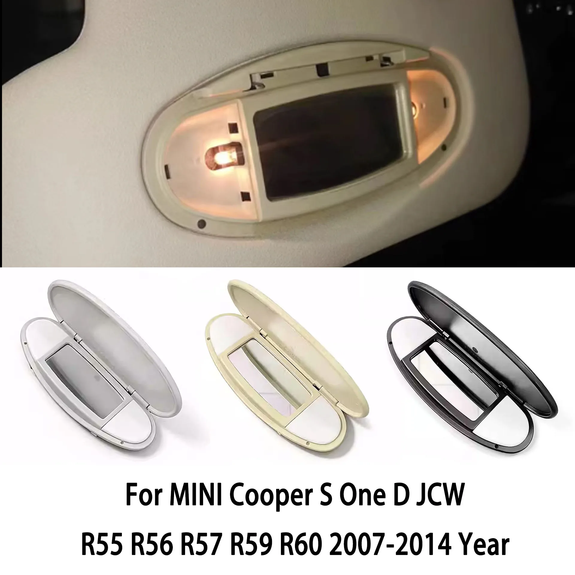

Car Sun Visor Sunshade Panel Housing Vanity Mirror Cover for BMW MINI Cooper S One D JCW R55 R56 R57 R59 R60