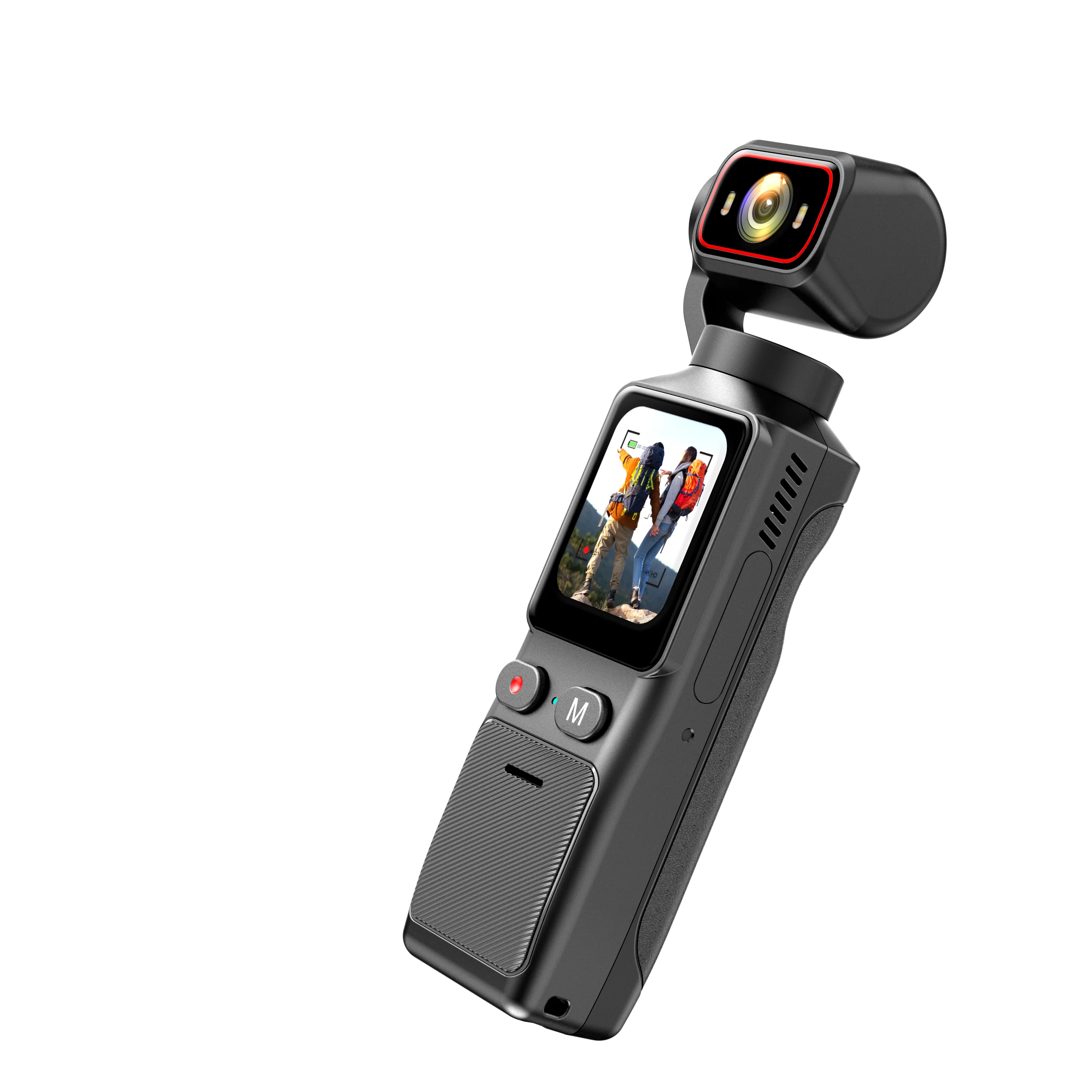 2026 L19 4K True Anti-Shake VLOG Camera-48MP 180 Rotatable Lens 160 Wide Angle Night Vision Pocket Camera with 1.69 Screen