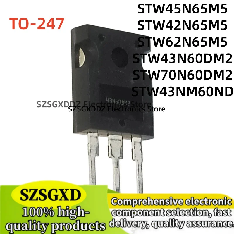 5-10Uds  STW45N65M5 STW42N65M5 STW62N65M5 STW43N60DM2 STW70N60DM2 STW43NM60ND 70N60DM2 43NM60ND 45N65M5 42N65M5 62N65M5 43N60DM2