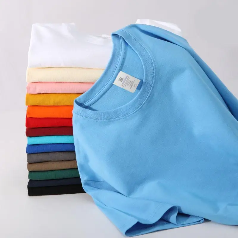 Customized LOGO Bestseller! 200GSM Heavy Cotton Tee - Free Design Printing - Highest Quality Affordable T-Shirt HM-X4 image 3