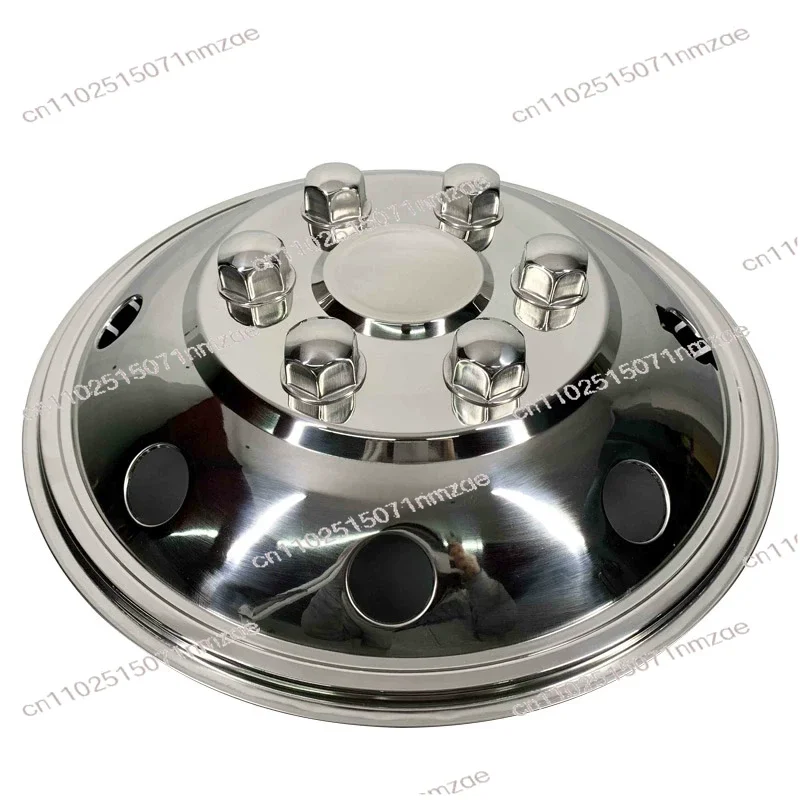 16-Inch Stainless Steel Wheel Hub Center Cap - Modified Hub Cover (Fit for V90 Passenger & Cargo Van)