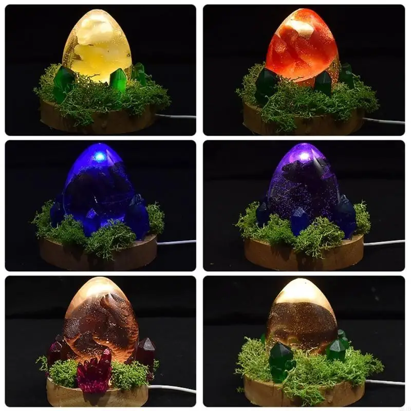 3D Dragon Resin Mold Set Crystal Epoxy Mold Animal Desktop Ornaments Mold
