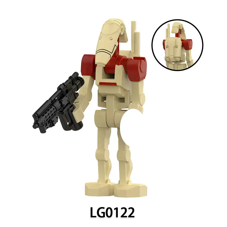 LG0115-LG0122 Baustein-Krieger-Modell Bausatz Actionfiguren Pilot Kompatibel mit Kommandodroide Modell-Bausteine Set Geschenke Spielzeug