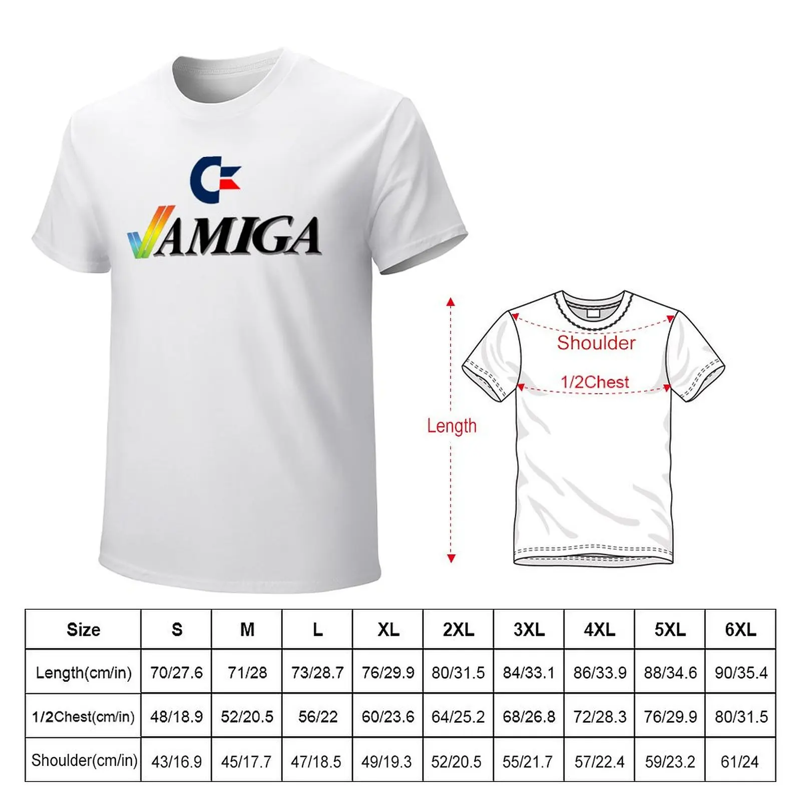 Commodore Amiga T-Shirt korean fashion oversized kawaii clothes blanks t shirt for men