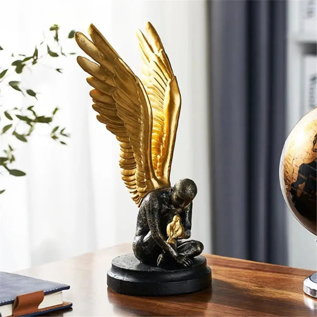 AFOURT-Engelsflügel-Statue Engel-Dekoration Kreative Moderne Abstrakte Skulptur Wohnzimmer-Dekoration – Detail 7