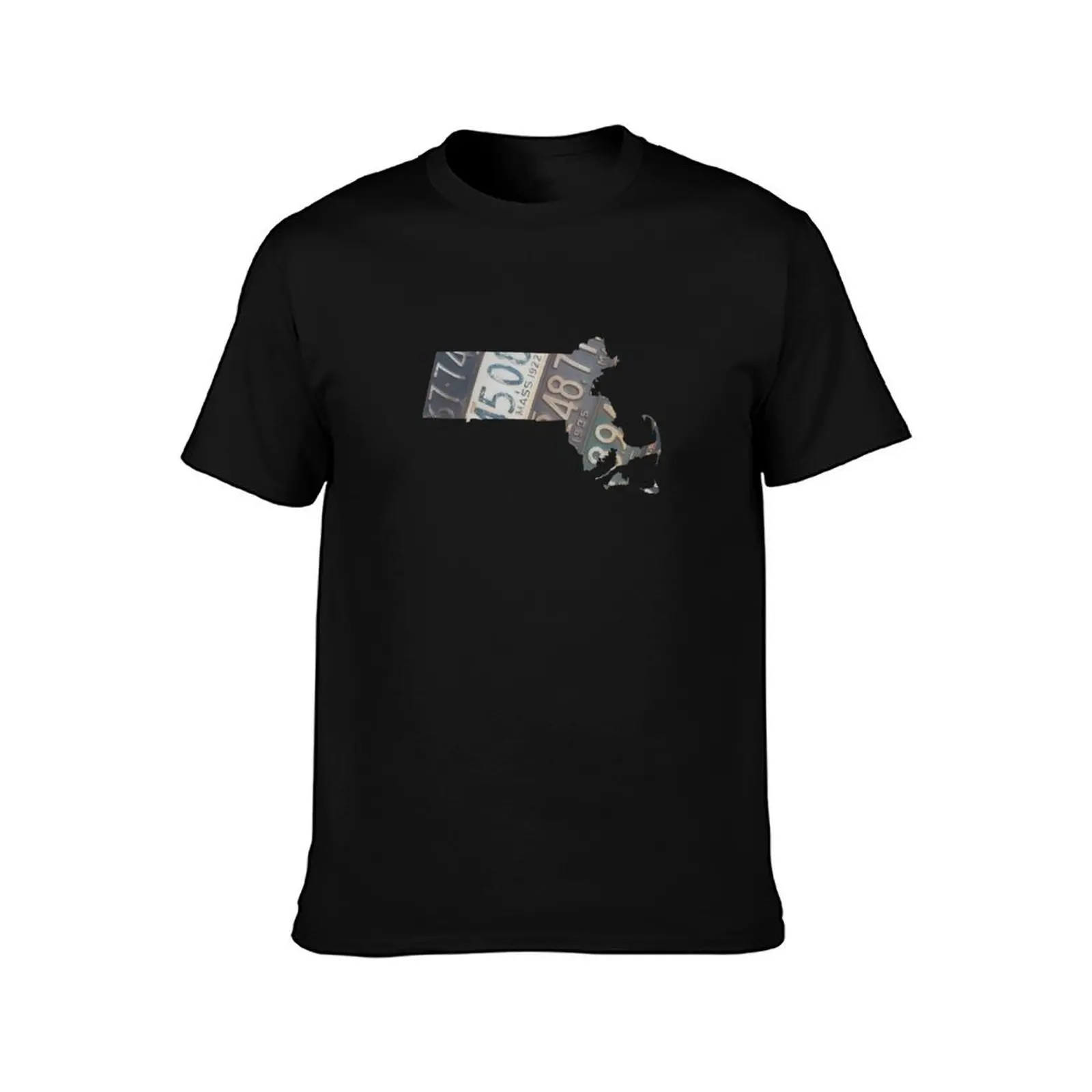Vintage Massachusetts License Plates T-Shirt Trend Art Print T-Shirt