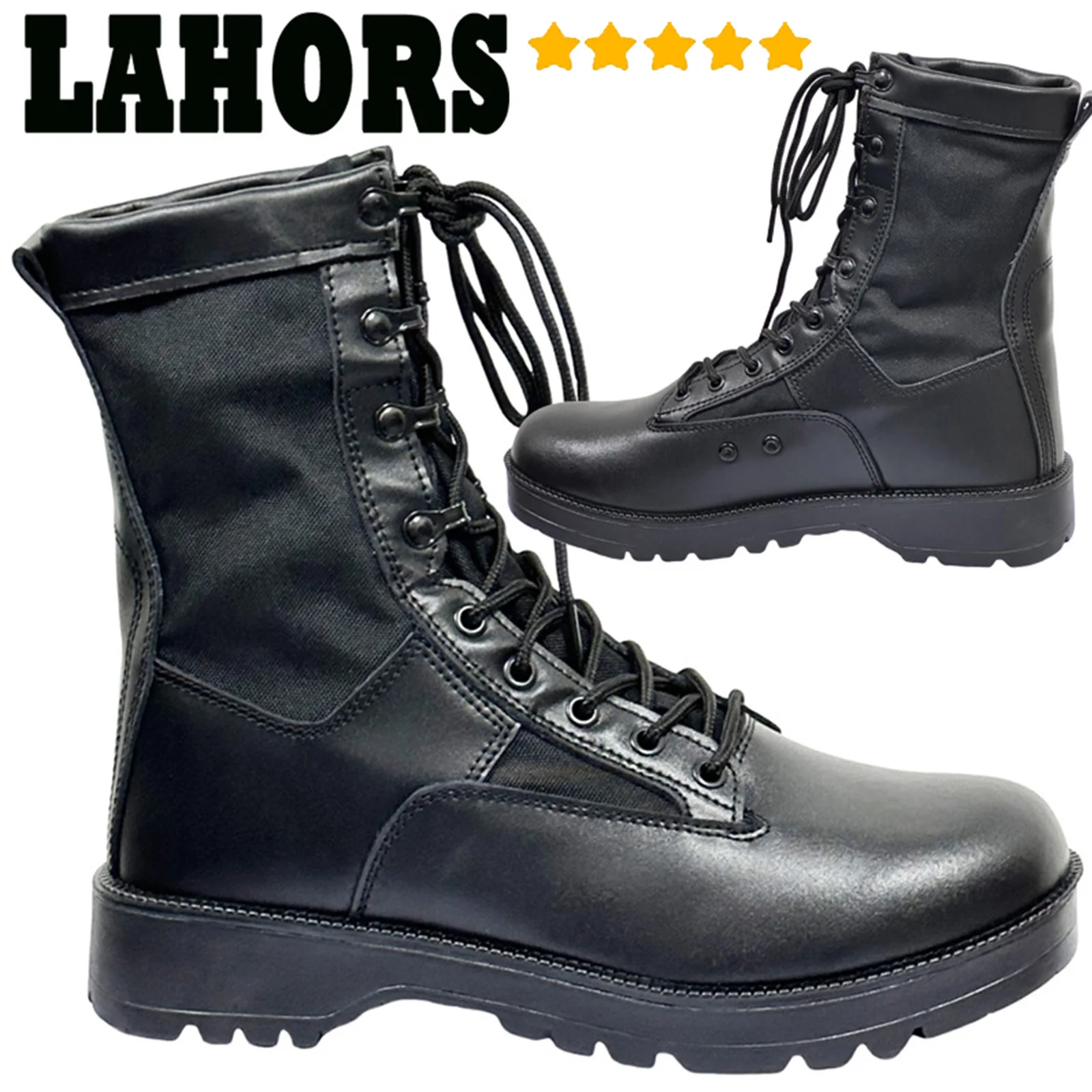 

LAHORS 2024 Breathable Man Combat Tactical Boots Waterproof Outdoor Hiking Shoes Desert Boots Breathable Male Ankle Boots