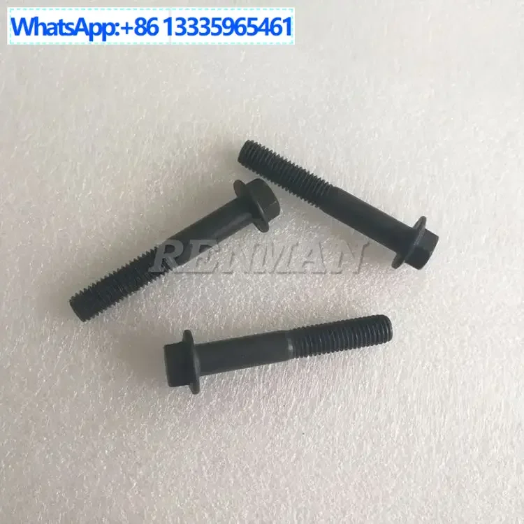 

50Pcs hexagonal flange bolts 3901448 3944593 Dongfeng Tianlong exhaust manifold bolts exhaust pipe bolts