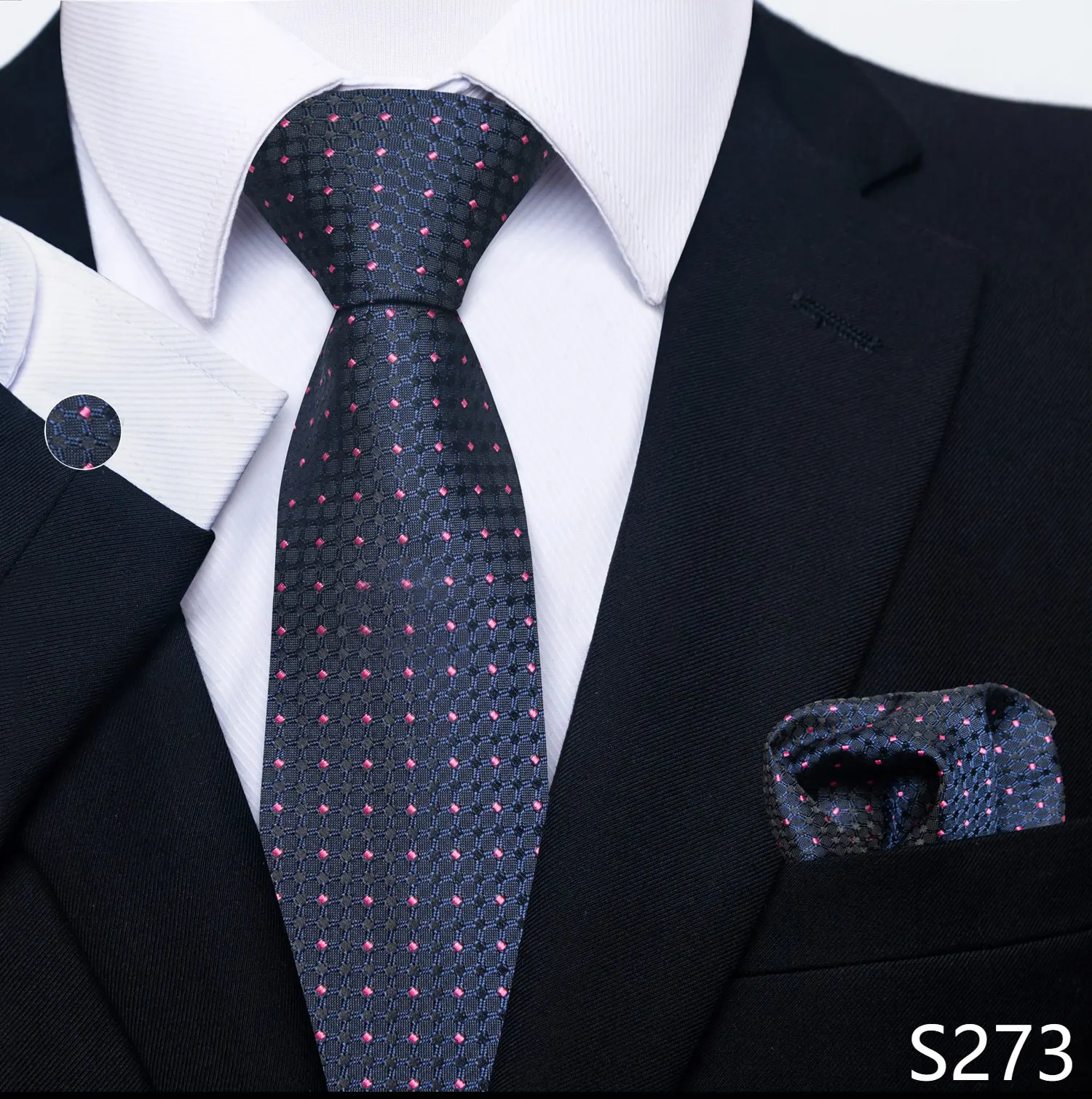Neue Stil Mode Marke Krawatte Für Männer Grün Floral Krawatte Einstecktücher Manschettenknöpfe Set Krawatte Anzug Zubehör Fit Formale Party – Detail 26
